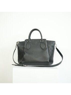 Louis Vuitton Black Monogram Mahina Haumea Perforated Calfskin Leather